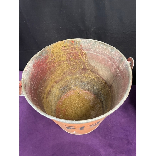 114 - Two Vintage Galvanised Fire Buckets