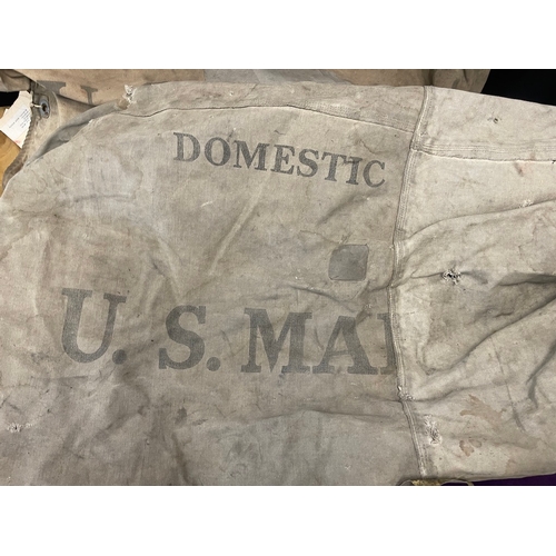 115 - Collection of original Canvas US Mail Bags + others