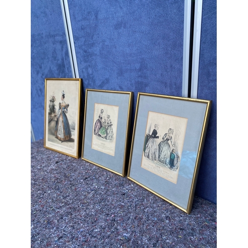 459 - A collection of three vintage prints