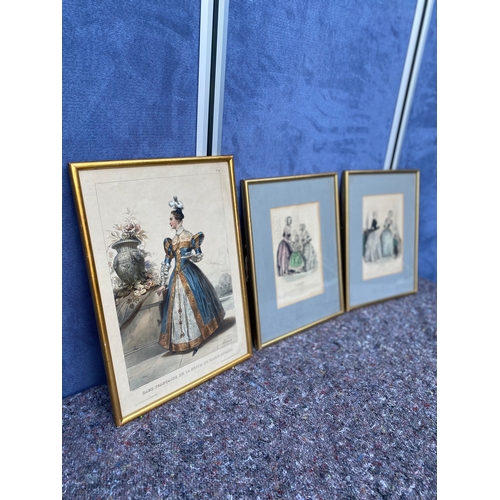 459 - A collection of three vintage prints