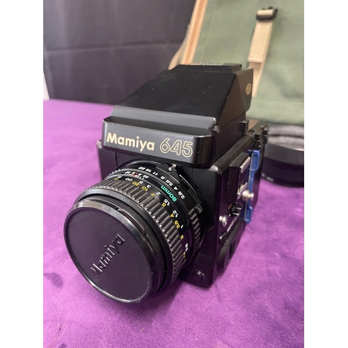 121 - Mamiya 645 Camera with accessories