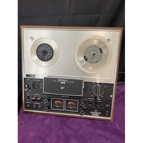 124 - Vintage Sony TC 377 Reel to Reel with Ferrite & Ferrite Head