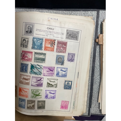 132 - Large quantity of stamp albums and loose stamps 19th-20th century British , Commonwealth and World