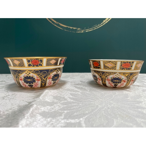 7 - A pair of Royal Crown Derby Imari Pattern Soup Bowls c1984/85