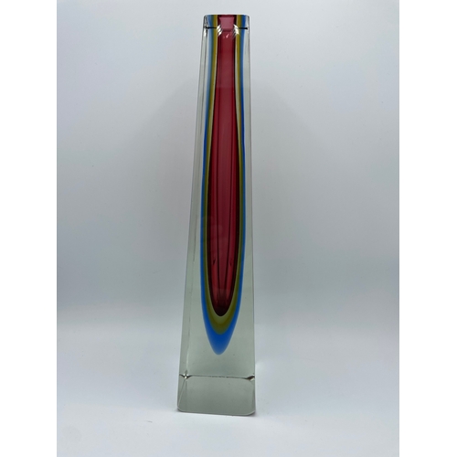 21 - Large Striking Flavio Poli Murano Glass Vase - 34cm