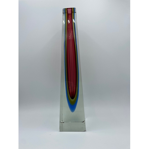 21 - Large Striking Flavio Poli Murano Glass Vase - 34cm