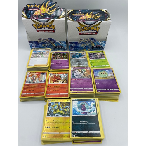 82 - Large quantity of over 700 Pokemon TCG Silver Tempest Cards including commons, uncommon, Rare, Rever... 