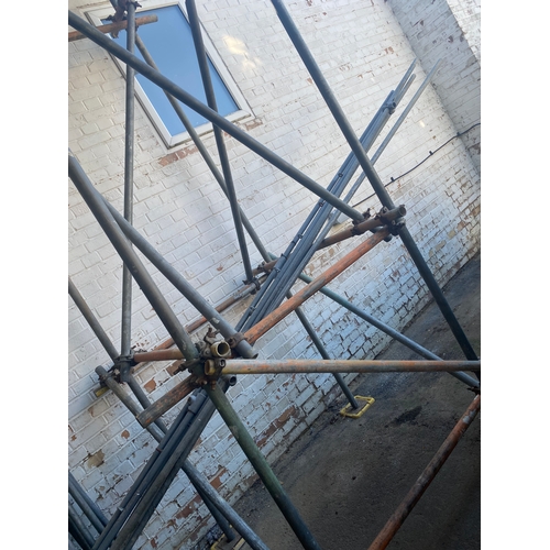 283 - A collection of scaffolding with two bolt lock doors