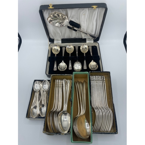 62 - Quantity of Silver Plated cutlery