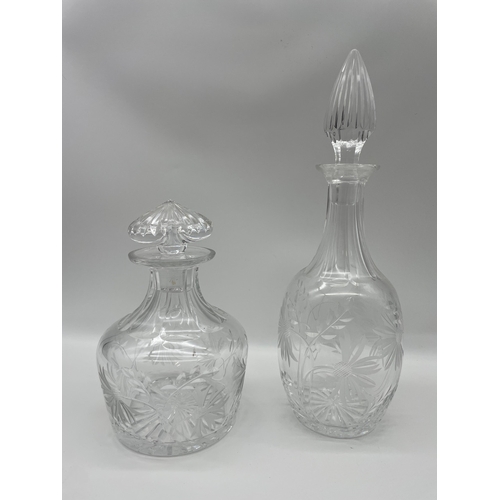 152 - Lot of Four Vintage Cut Crystal Decanters