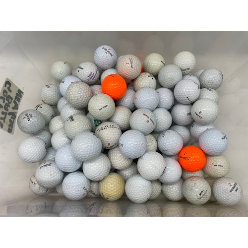 128 - Quantity of New & Used Gold Balls Titleist + other brands