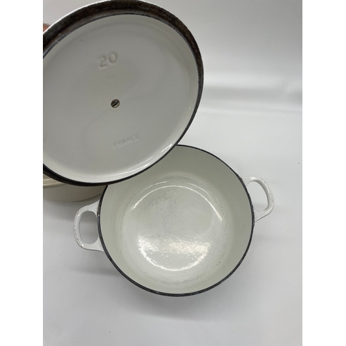 130 - Two Le Creuset cooking pots