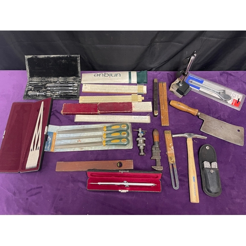 306 - Collection of various tools , measuring / technical equipment