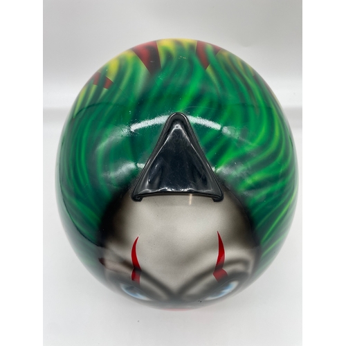 94 - Custom air sprayed motorbike helmet