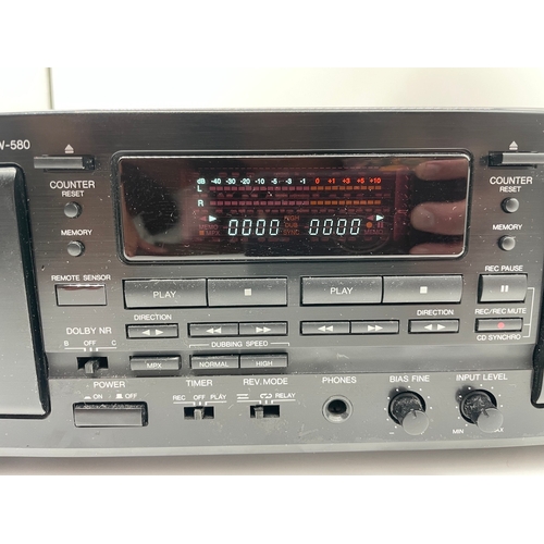 6 - Denon DRW 580 Double Cassette Deck