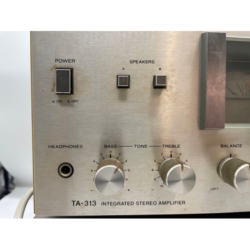 8 - Sony TA 313 Amplifier + FM/AM Tuner ST 313L