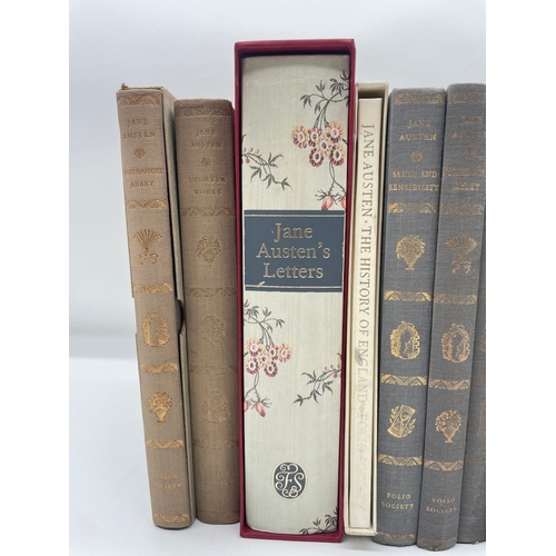 74 - Nine Vintage Jane Austen Folio Society Books