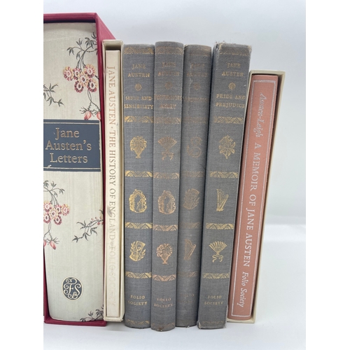 74 - Nine Vintage Jane Austen Folio Society Books