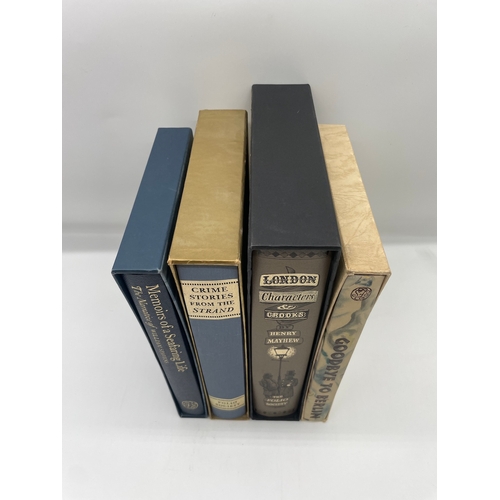 78 - Four Folio Society Books - Goodbye Berlin , Memoirs of a Seafaring Life, Crime Stories from the Stra... 