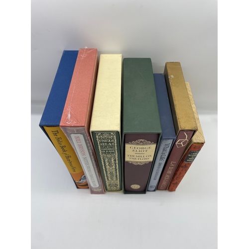 80 - Seven Folio Society Books - Humorous Verse, Bill Bryson Notes from a Small Island (New), Uncle Silas... 