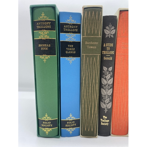 81 - Six Anthony Trollope Folio Society Books