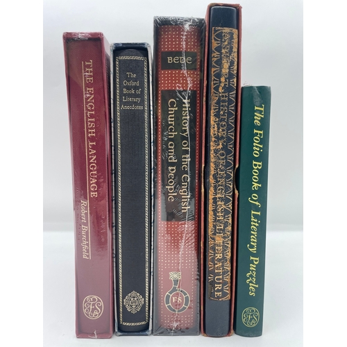 82 - Five Folio Society Language / Literature Books (2 new)