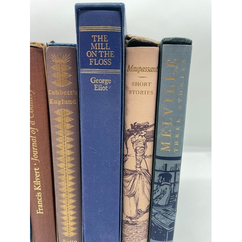 85 - Five Folio Society Books -  Cobbett's England, The mill on the Floss + others