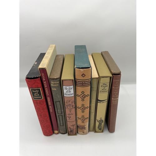 86 - Eight Folio Society Books - The Cream of New Coward, The best of the Raconteurs, Under Milk Wood + o... 