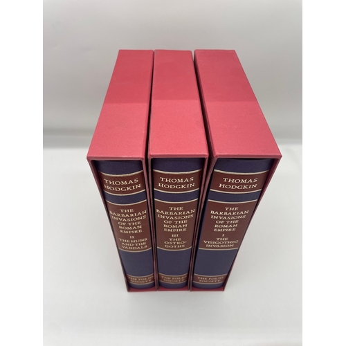 88 - There Volumes of Thomas Hodgkin The Barbarian Invasions of the Roma Empire