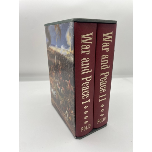 91 - War & Peace Two volumes - Folio Society 1971