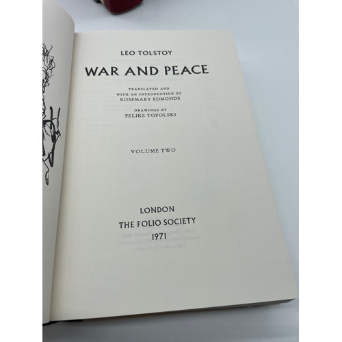 91 - War & Peace Two volumes - Folio Society 1971