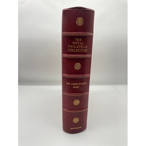 93 - Superb Red Leather Bound The Royal Philatelic Collection by Sir John Wilson Bart c1952