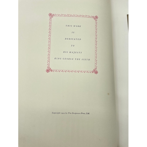 93 - Superb Red Leather Bound The Royal Philatelic Collection by Sir John Wilson Bart c1952