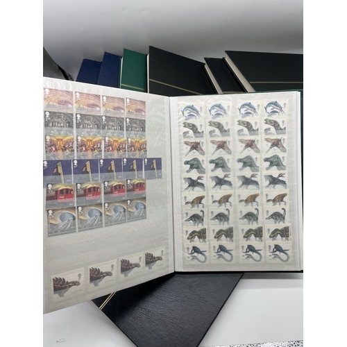 117 - Fabulous collection of Nine Postage stamp Albums of Queen Elizabeth Royal Mail Collectable Stamps al... 