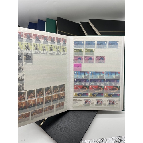 117 - Fabulous collection of Nine Postage stamp Albums of Queen Elizabeth Royal Mail Collectable Stamps al... 