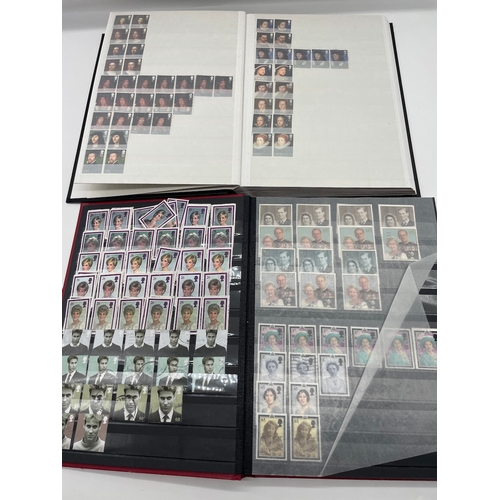 118 - Two albums of Royal Themed QE11 Royal Mail Postage stamps including earlier George V & George VI