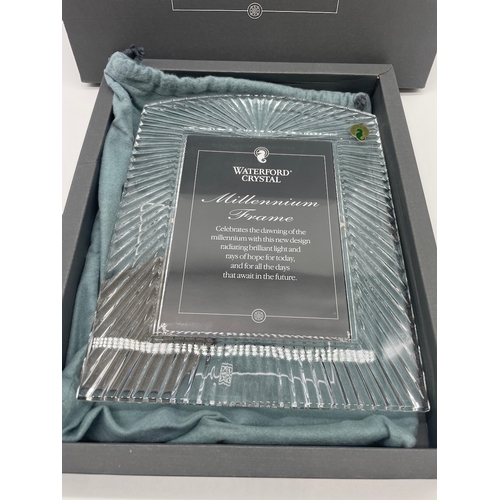 57 - Waterford Crystal Millennium Frame in boxed unused