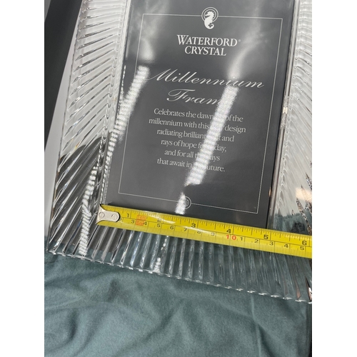 57 - Waterford Crystal Millennium Frame in boxed unused