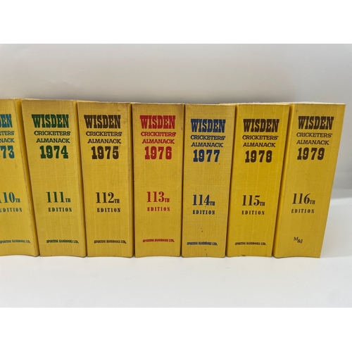 96 - Complete 1970's Wisden Cricketers Almanack's