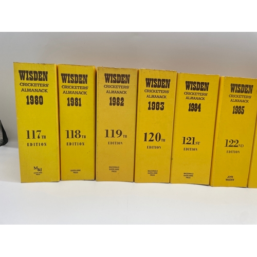 97 - Complete 1980's Wisden Cricketers Almanack's