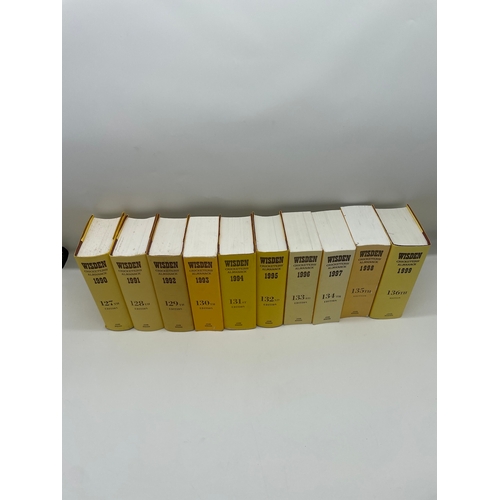 98 - Complete 1990's Wisden Cricketers Almanack's