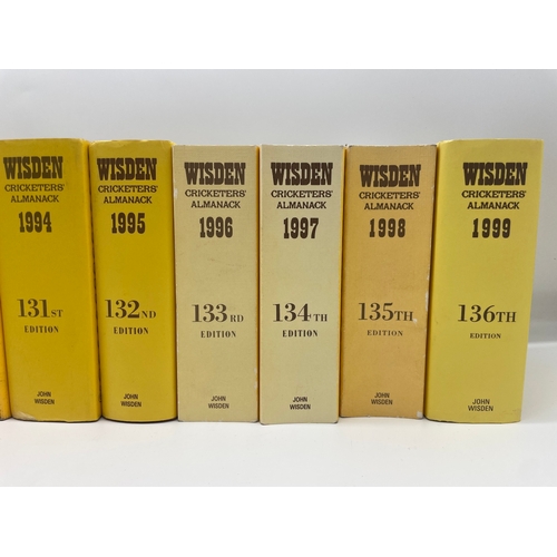 98 - Complete 1990's Wisden Cricketers Almanack's