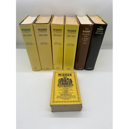 100 - Wisden Cricketers Anthology Books + other Wisden Books