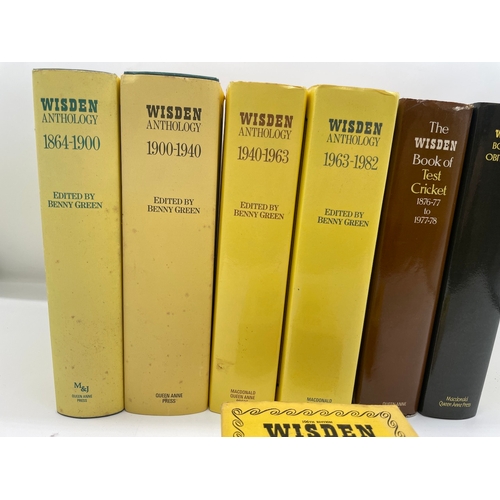 100 - Wisden Cricketers Anthology Books + other Wisden Books