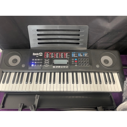 32 - Rock Jam RJ761 Keyboard with Seat and Stand