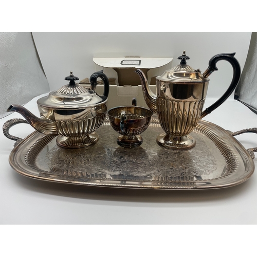 121 - Quantity of Silver Plated Cutlery and Tea Service