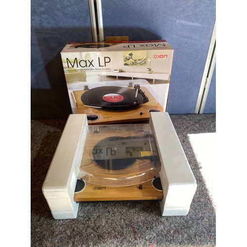 46G - Ion Max LP conversion turntable with stereo speakers