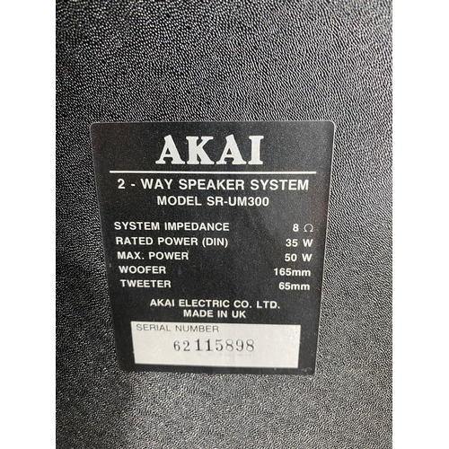 46I - A pair of Akai speakers