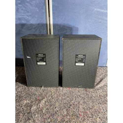 46I - A pair of Akai speakers