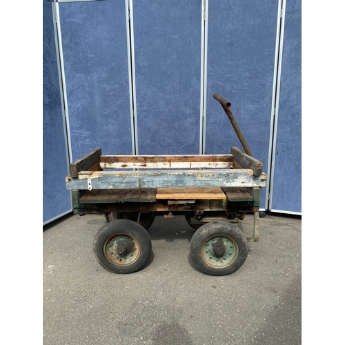 346 - Wooden utility cart / trolley / wagon.

See images for dimensions.